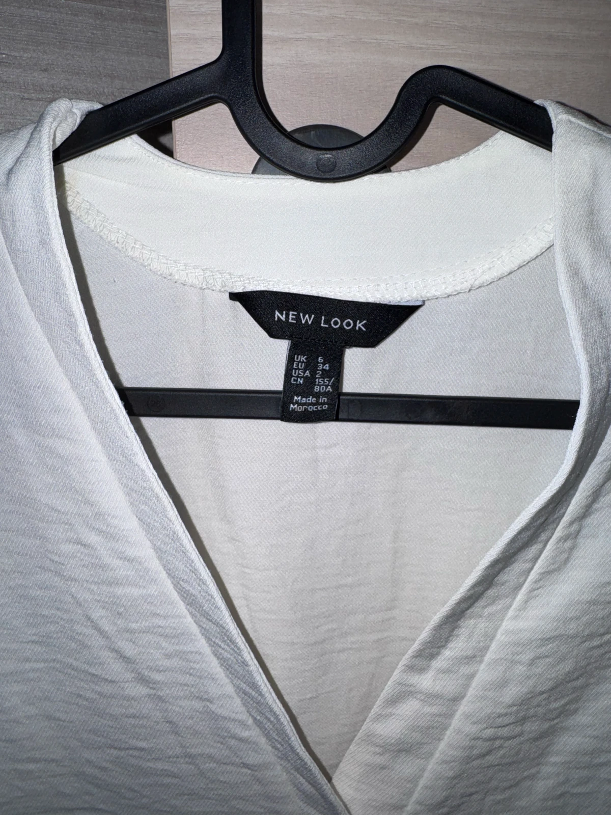 NEW LOOK bela elegantna bluza XS/S