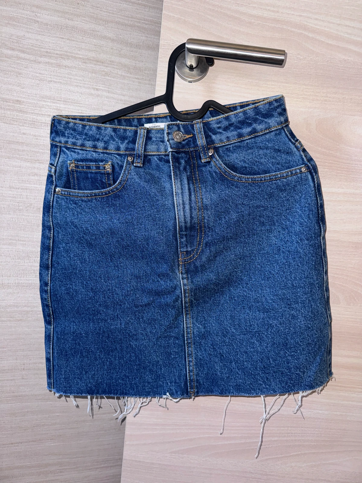 ZARA teksas mini suknja XS