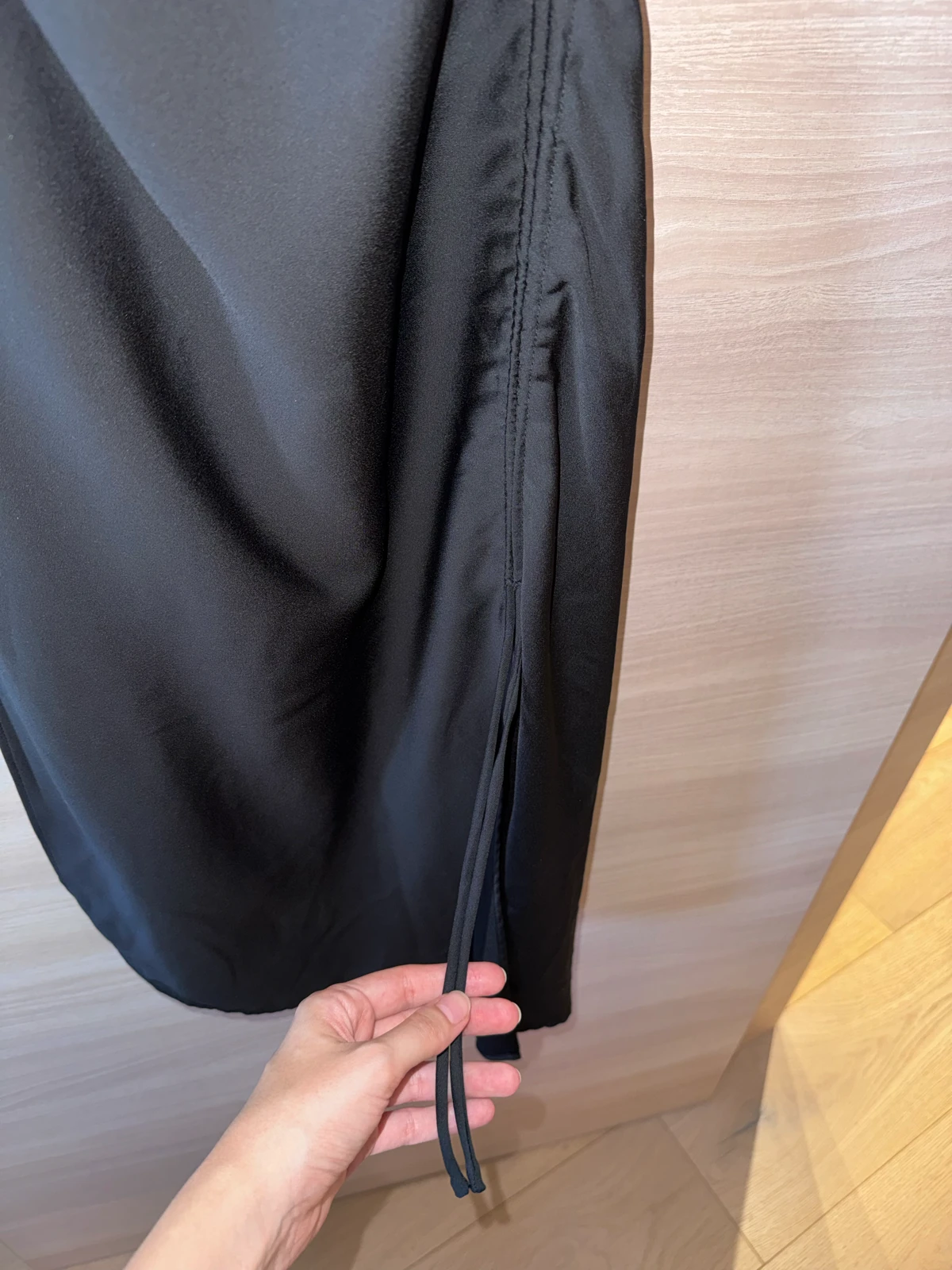 ZARA duga crna elegantna haljina na podešavanje