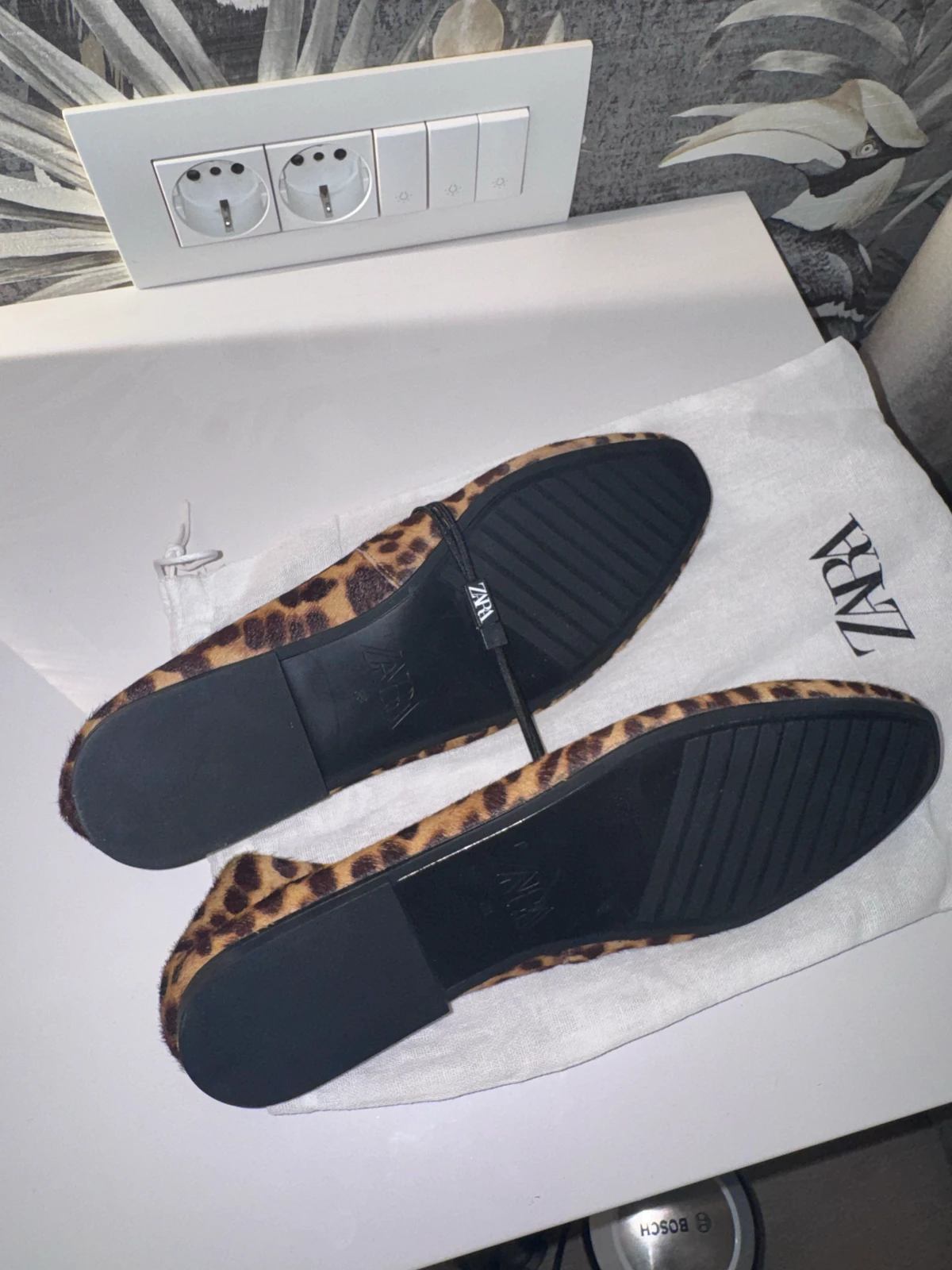 Zara baletanke 38, animal print, sa etiketom