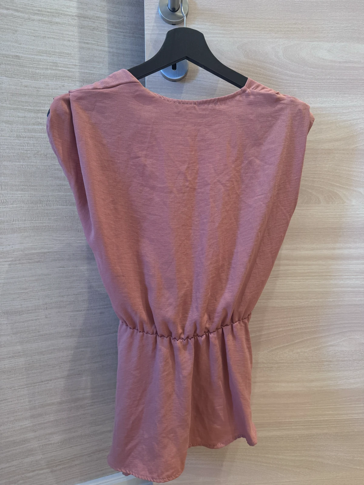 ZARA lepršava losos/prljavo roze bluza sa kaišem vel S