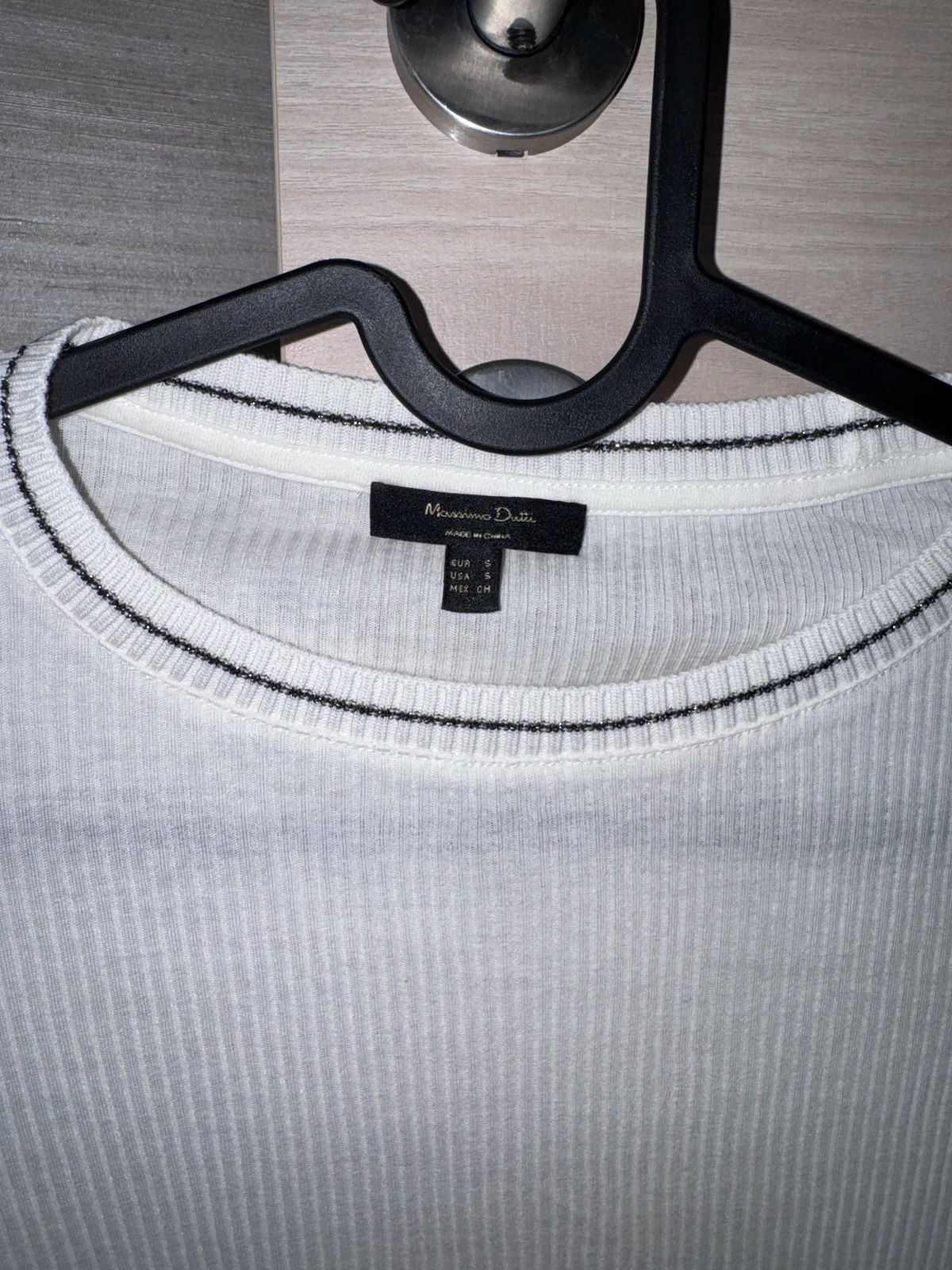 NOVO Massimo Dutti rebrasta bela majica vel S