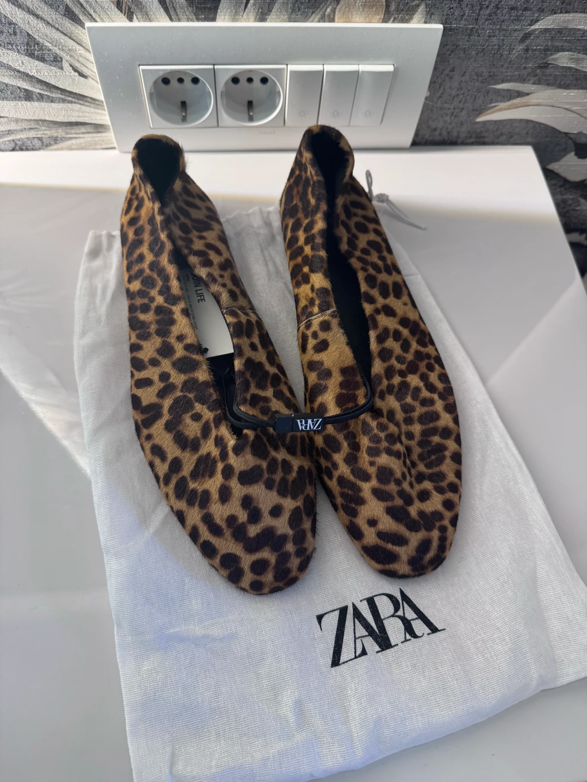 Zara baletanke 38, animal print, sa etiketom