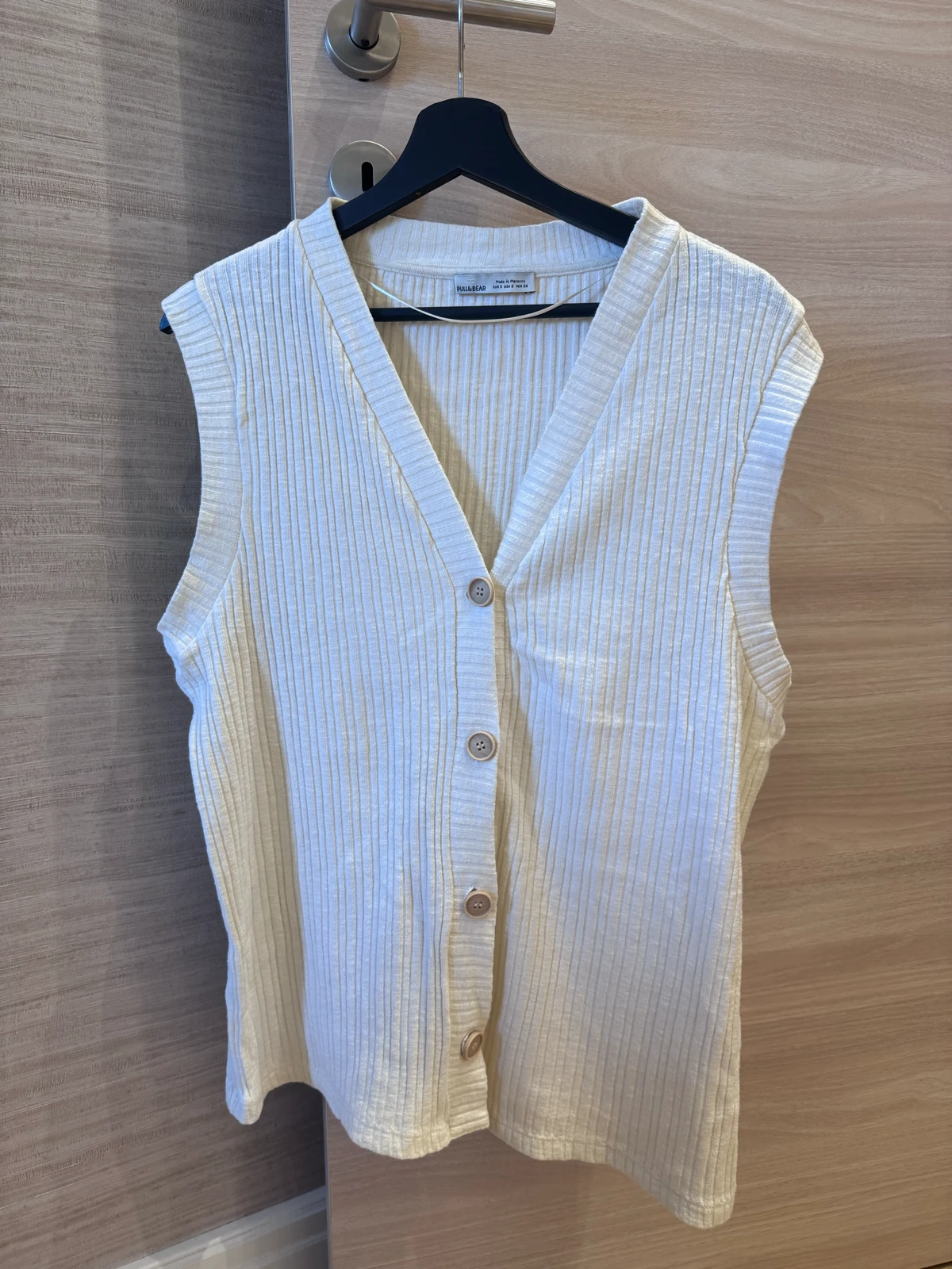 PULL&BEAR beli pleteni komplet S