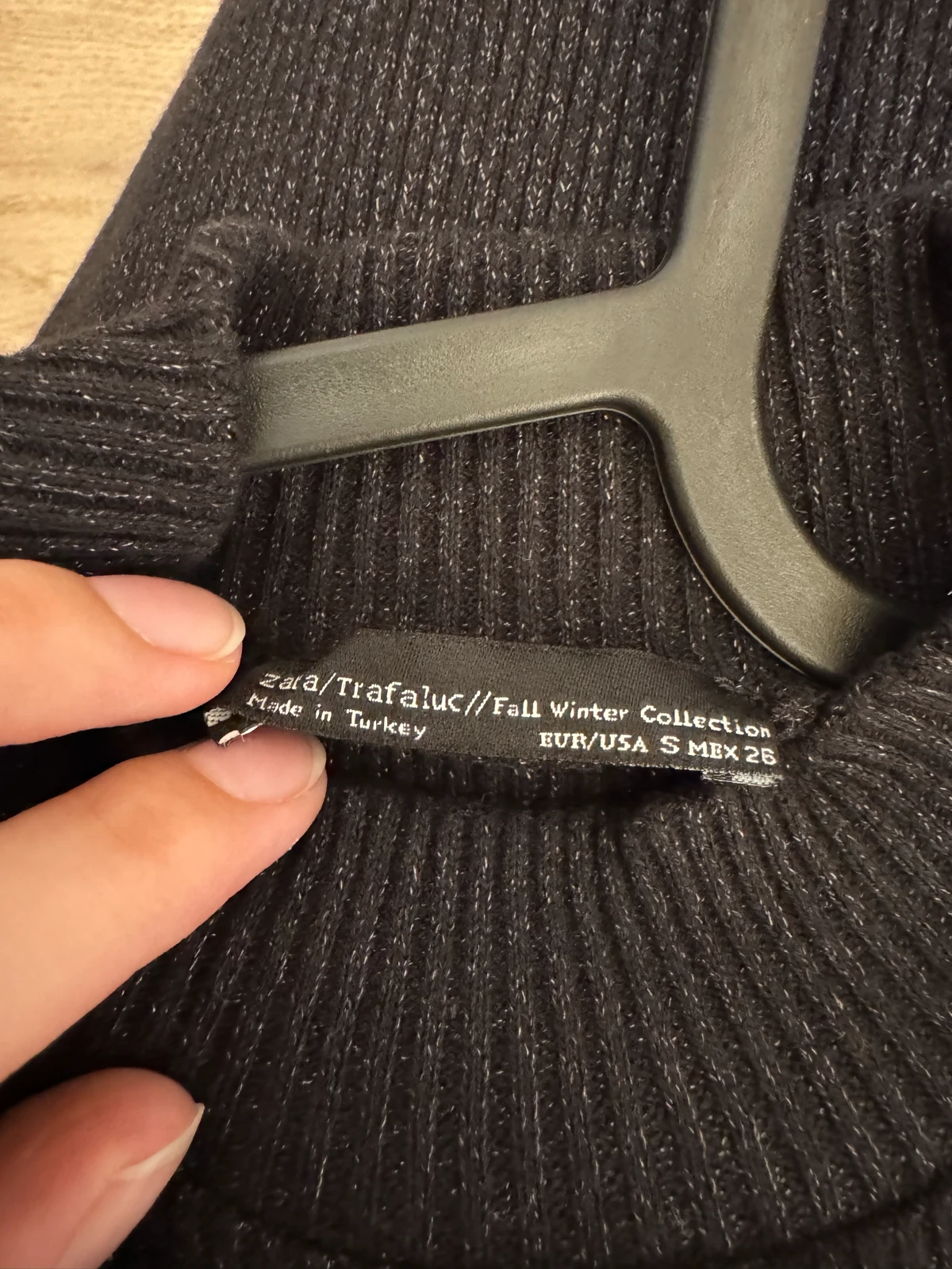 NOVO ZARA Trafaluc pletena maxi haljina sa rolkom vel S