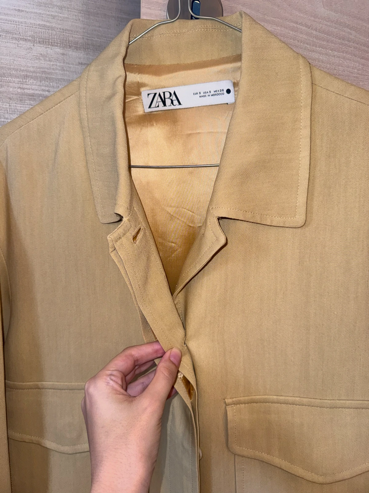 NOVO ZARA lanena jakna / blejezer S
