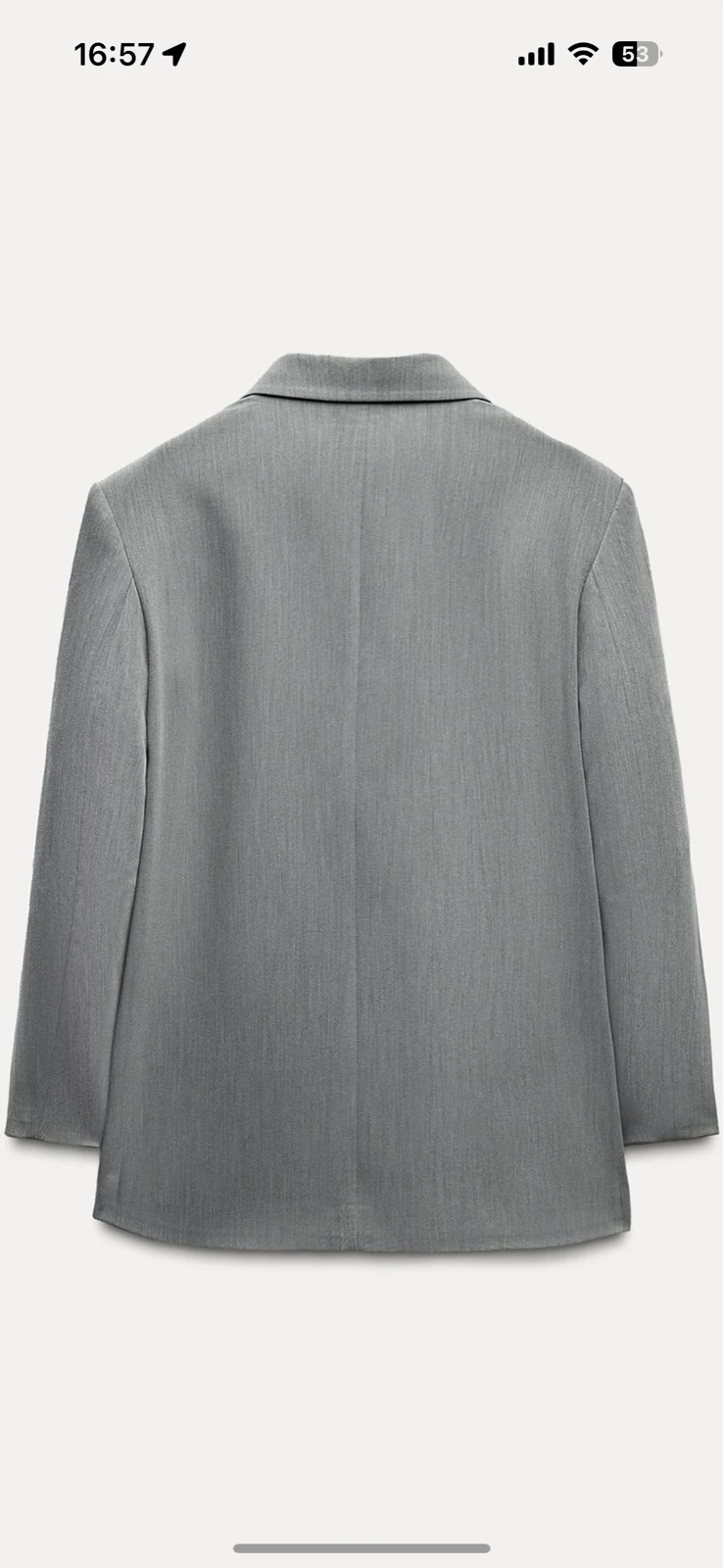 ZARA sivi oversized sako vel XS