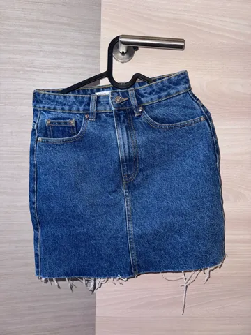 ZARA teksas mini suknja XS