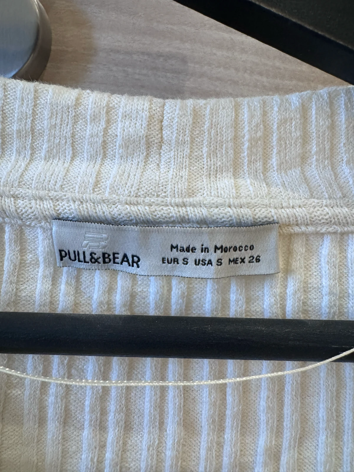 PULL&BEAR beli pleteni komplet S