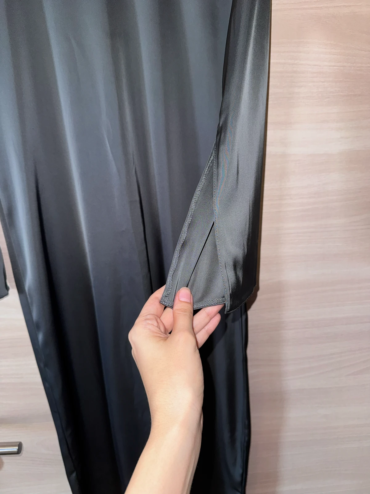 ZARA duga satenska haljina S