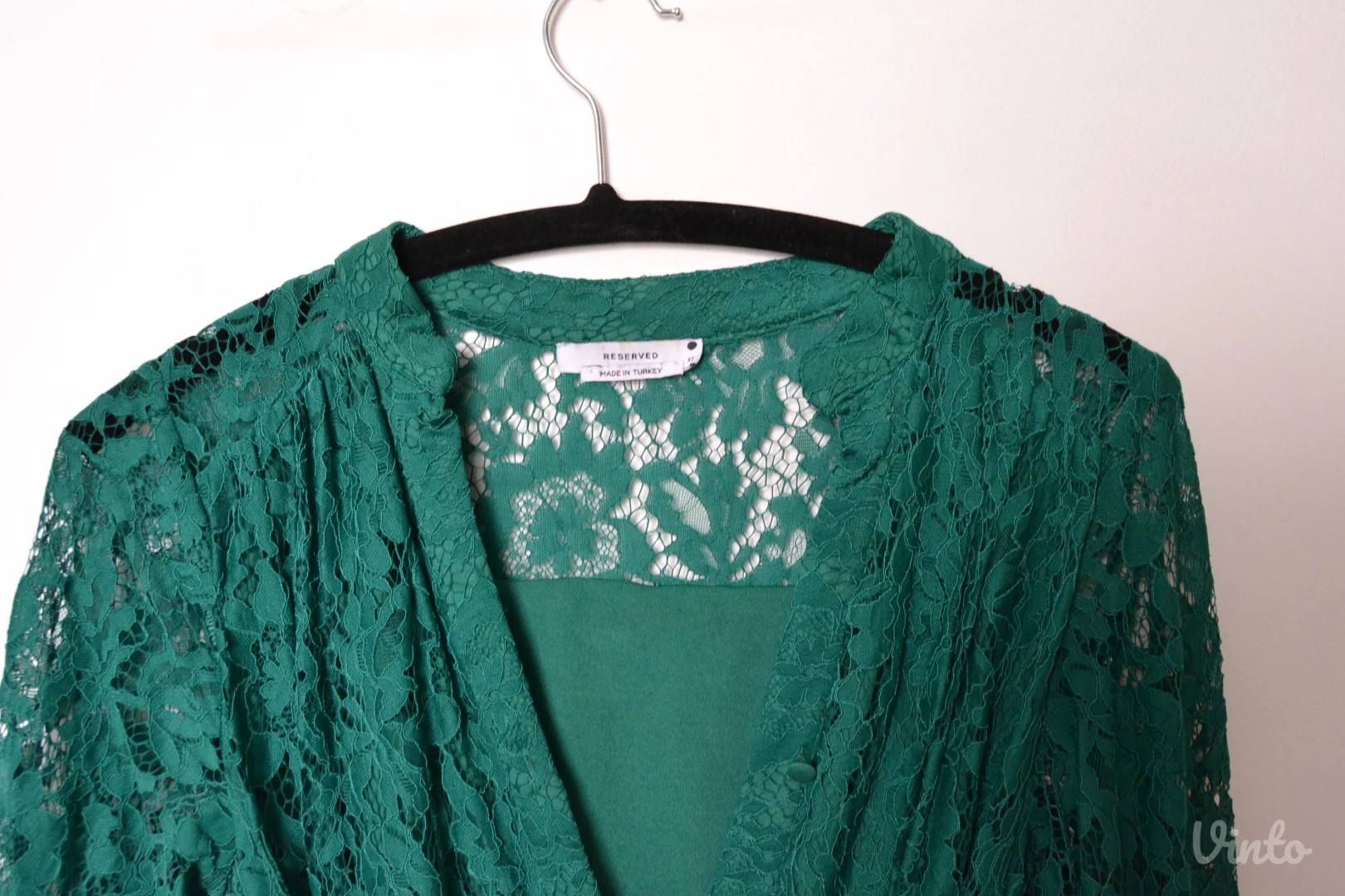 Zelena RESERVED haljina od čipke vel XS