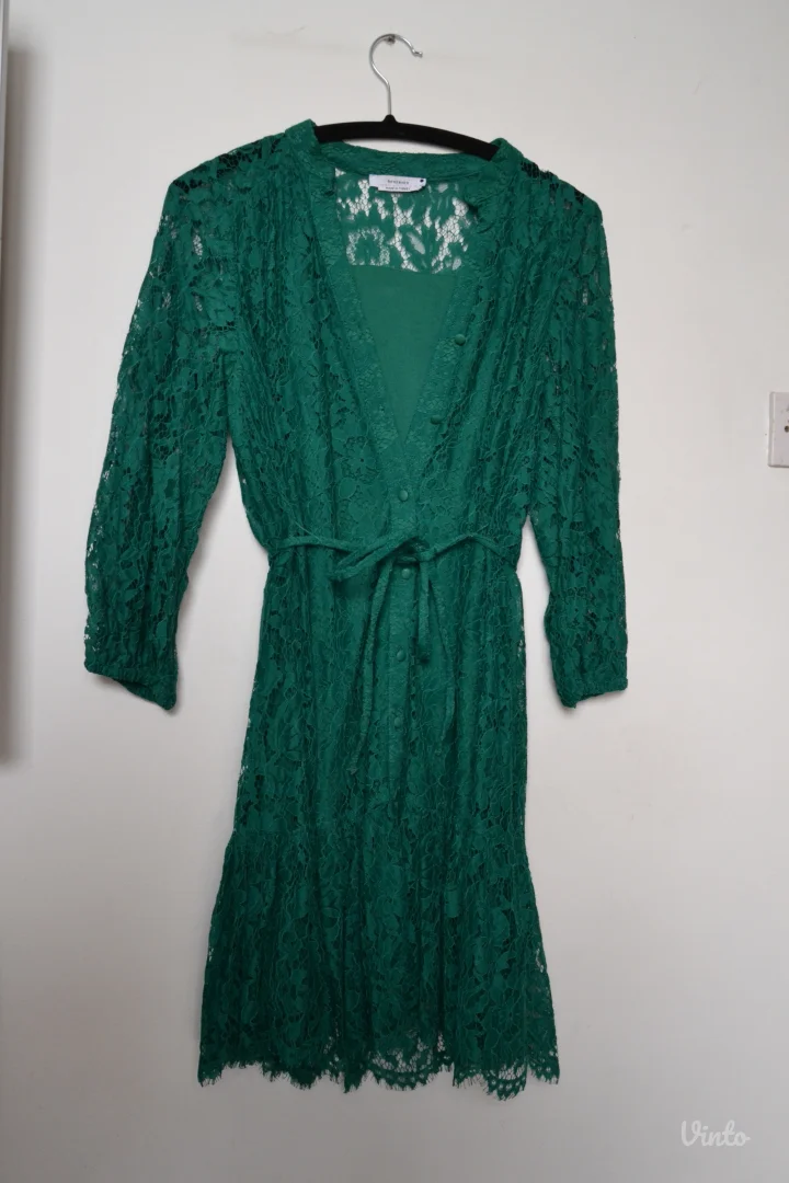 Zelena RESERVED haljina od čipke vel XS