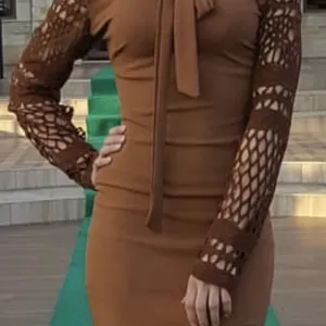 Kratka braon haljina