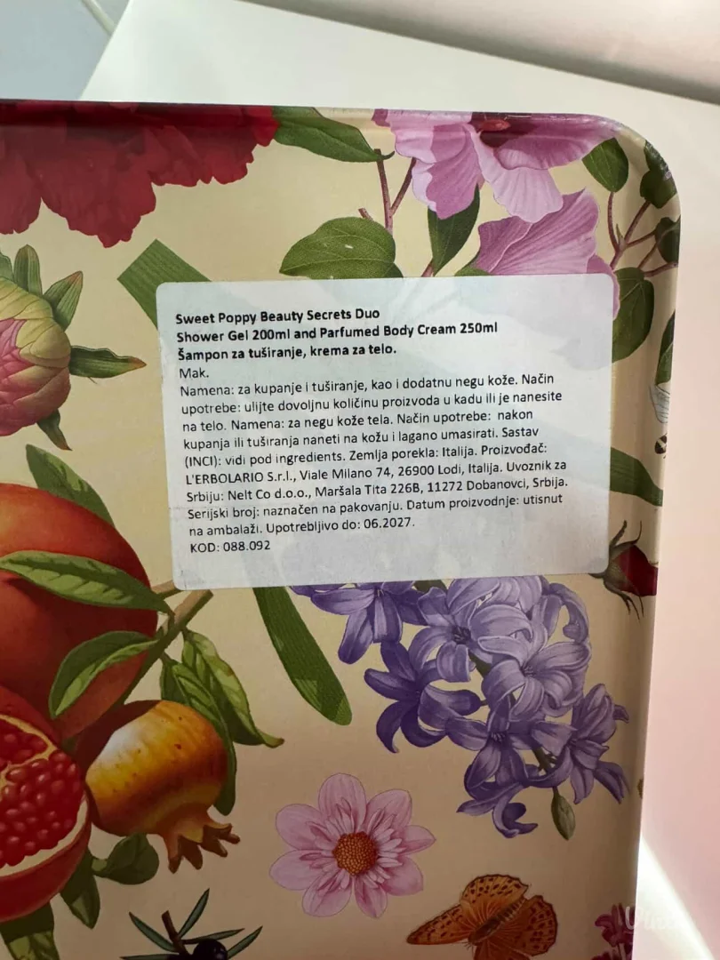 L'erbolario set Sweet poppy