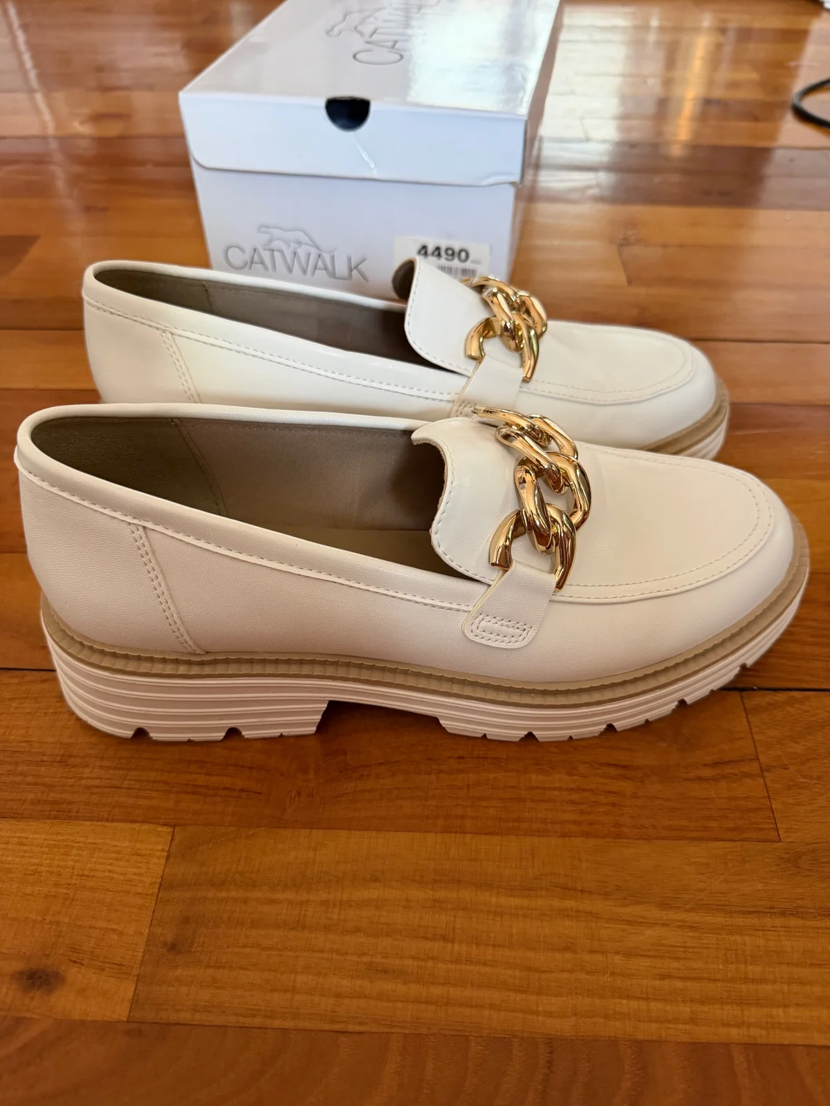 Krem-bele loafers 41 (mokasine, lofersice, loafersice)