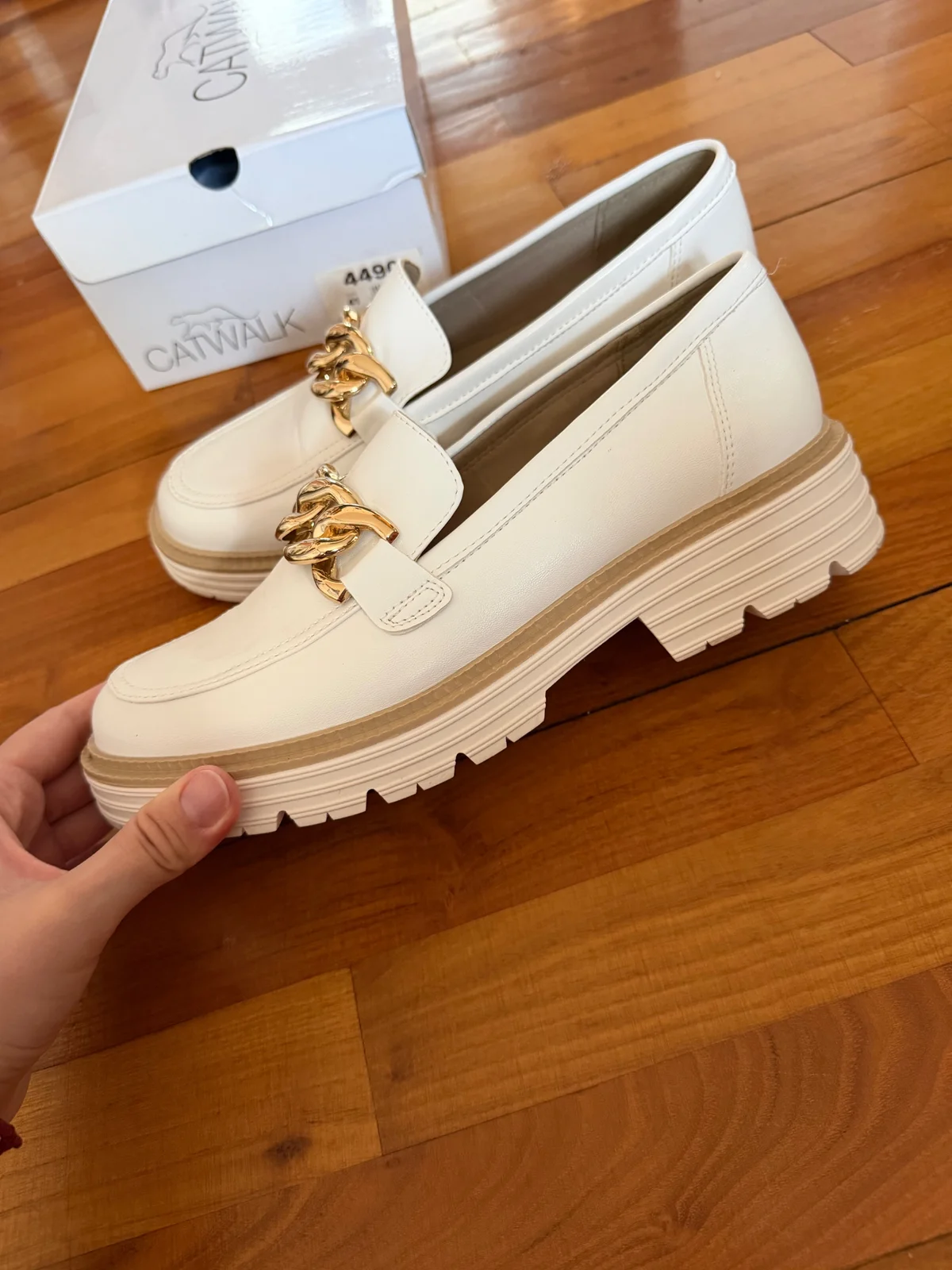 Krem-bele loafers 41 (mokasine, lofersice, loafersice)