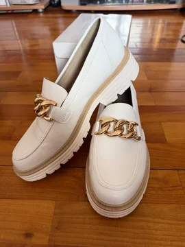 Krem-bele loafers 41 (mokasine, lofersice, loafersice)