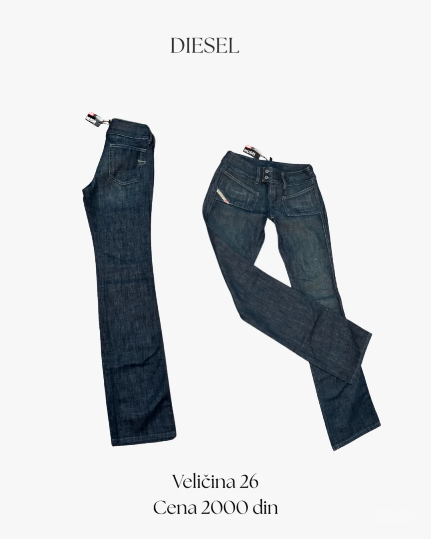 Diesel Farmerke - Low Rise Skinny Jeans Y2K