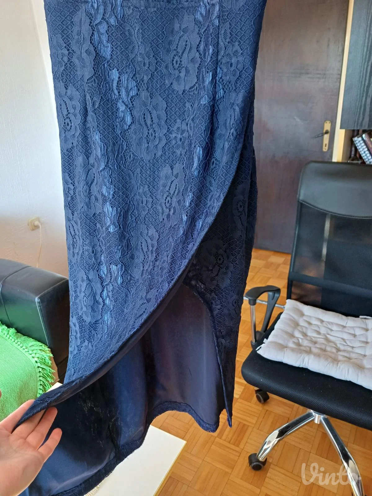 Nova teget elegantna midi svecana haljina Ax Paris