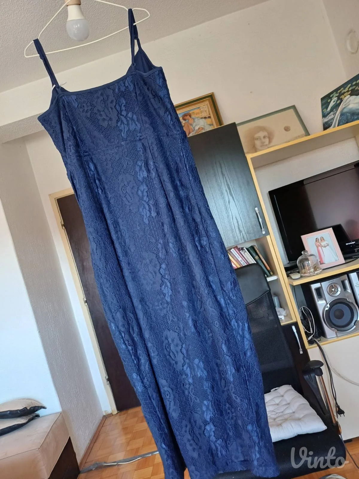 Nova teget elegantna midi svecana haljina Ax Paris