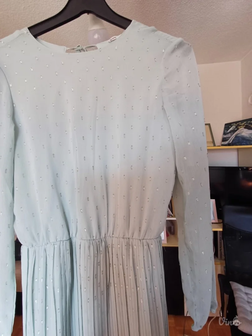 Sinsay dugacka mint haljina dugih rukava XS