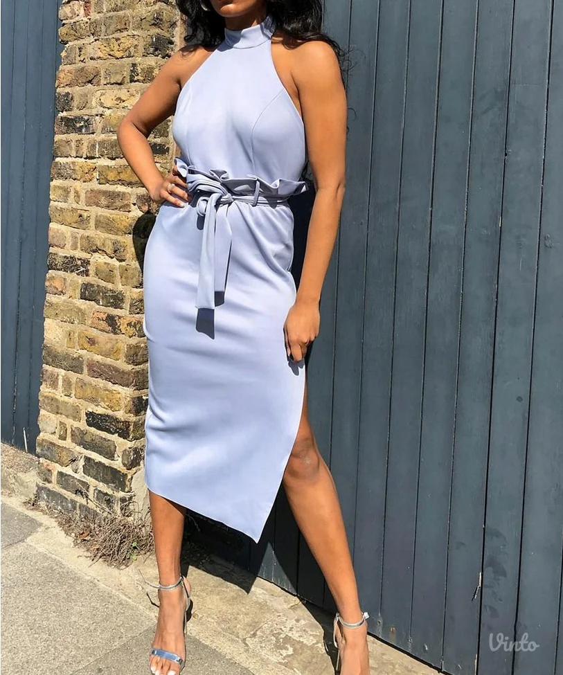 Asos elegantna svecana skuba midi haljina