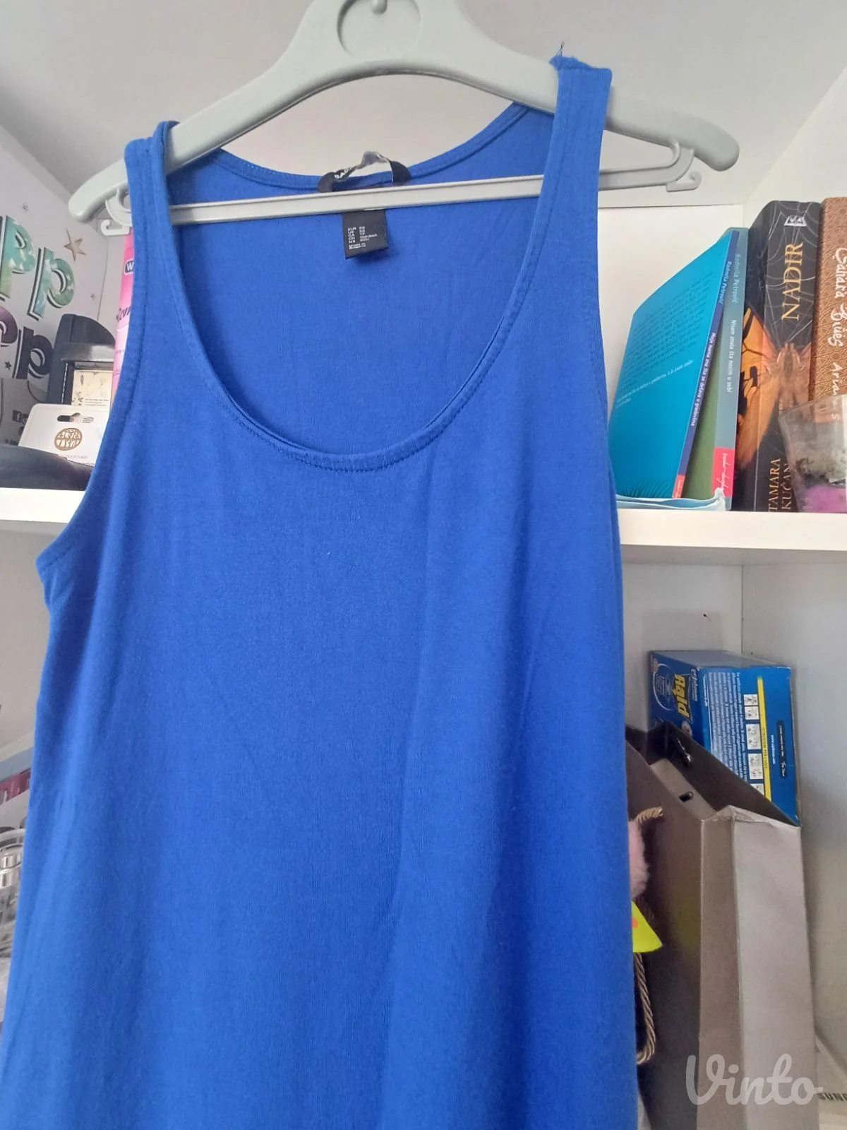 H&M dugacka maxi kraljevsko plava letnja haljina 34