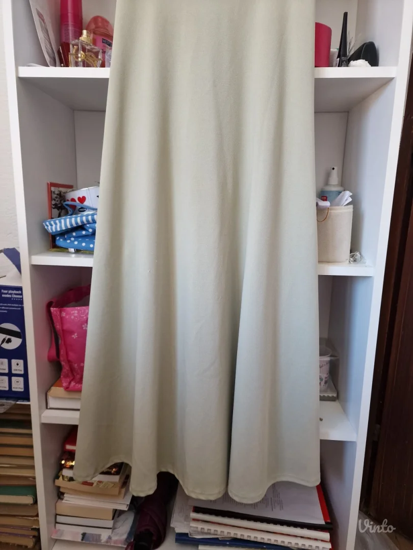 Missguided zelena midi svecana elegantna haljina