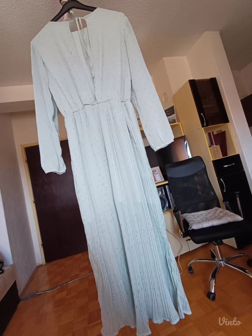 Sinsay dugacka mint haljina dugih rukava XS