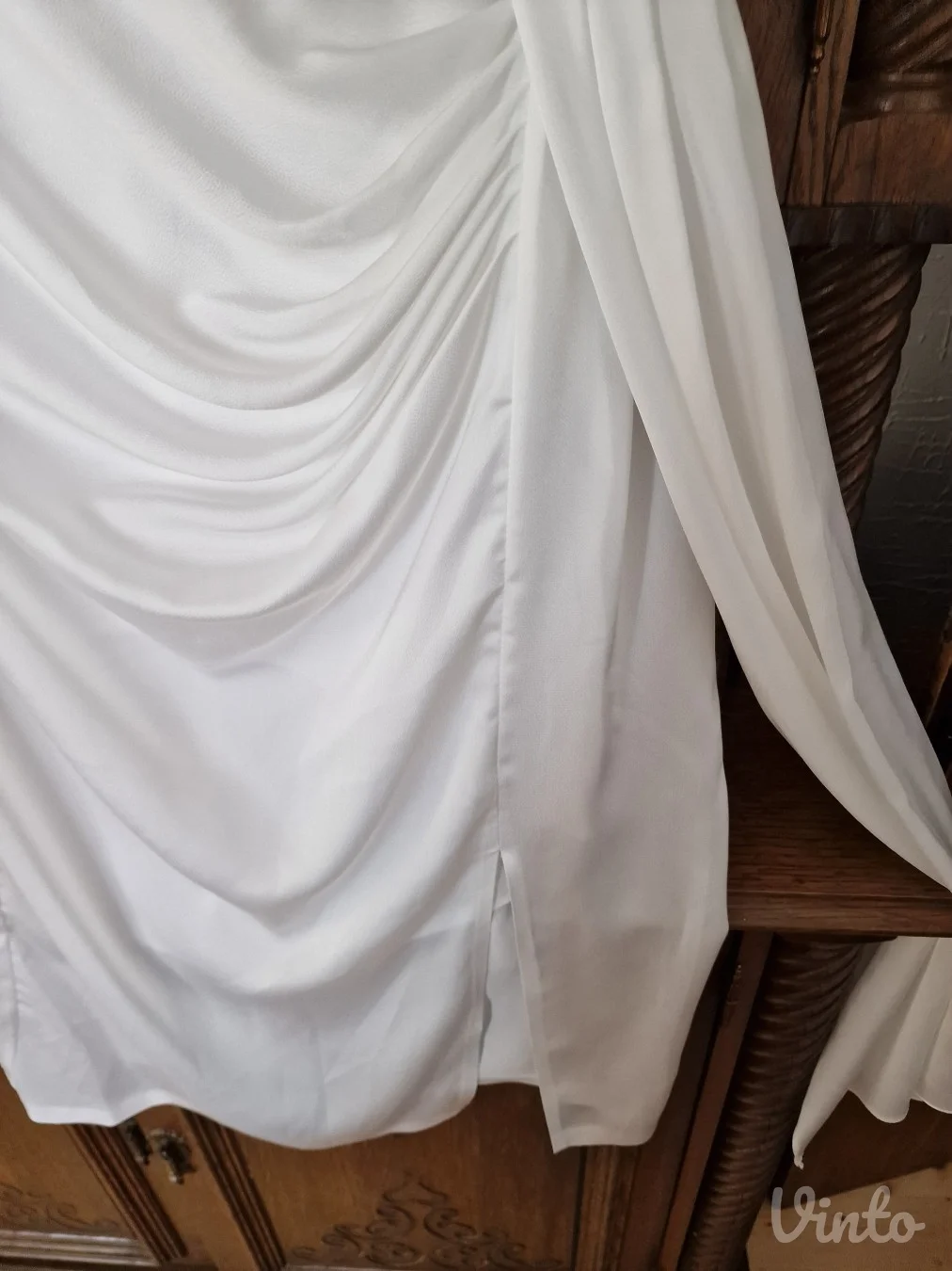 Nova elegantna svecana bela haljina sa etiketom XL