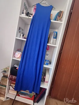 H&M dugacka maxi kraljevsko plava letnja haljina 34