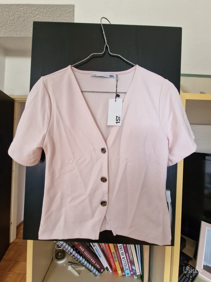 Nova roze bluza kratkih rukava Lager 157