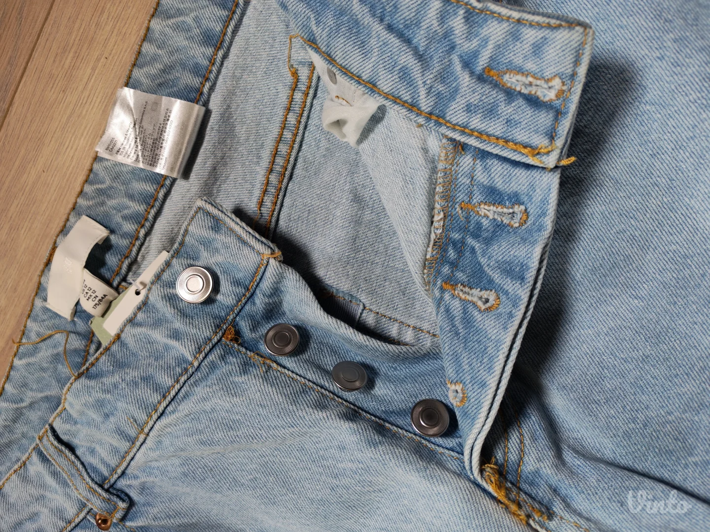 H&M Wide High Jeans – Svijetloplave