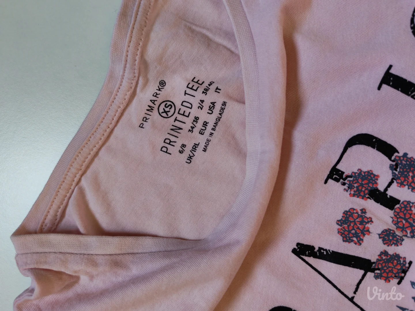 Primark Roze Majica "Paris"