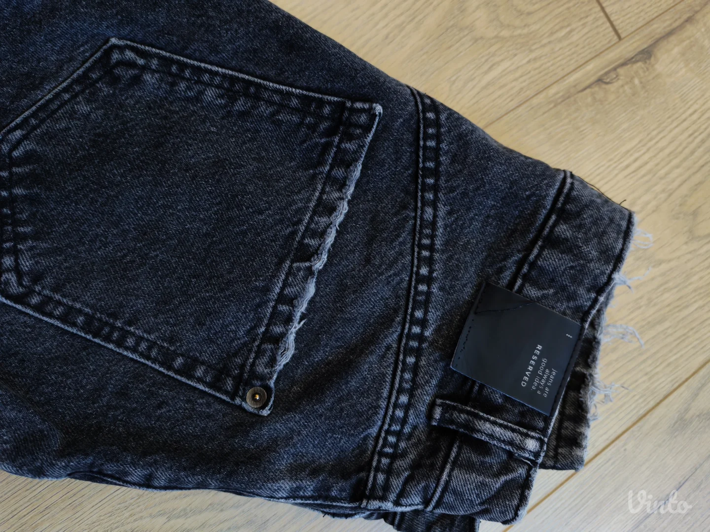 Reserved crne Mom jeans