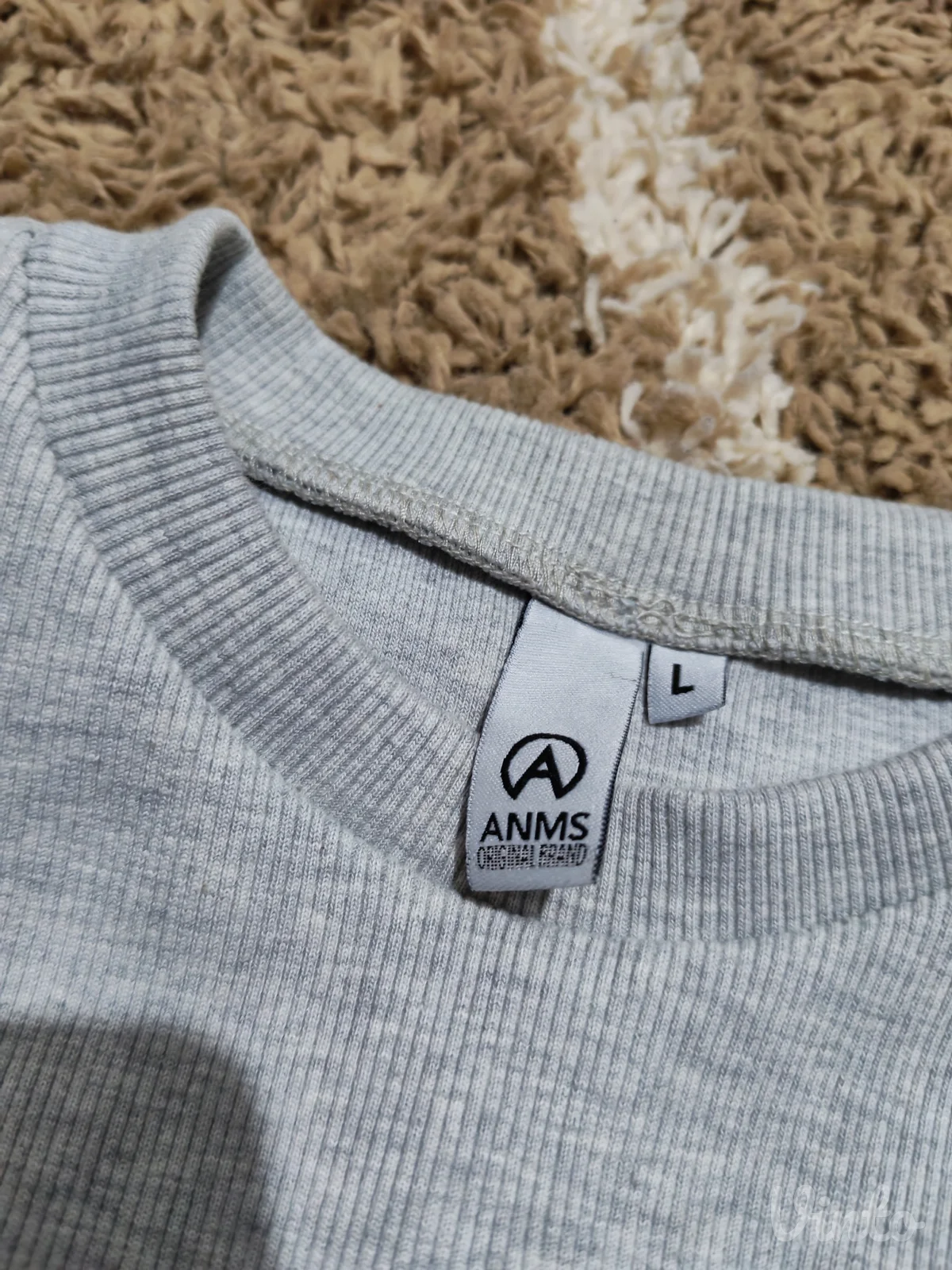 Siva rebrasta mini haljina – ANMS