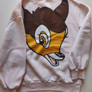 Preslatki svetlo roze duks sa Bambi printom