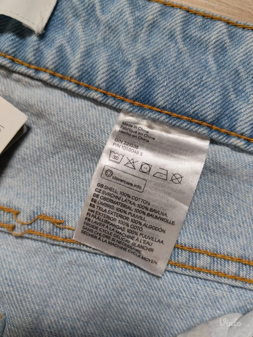 H&M Wide High Jeans – Svijetloplave
