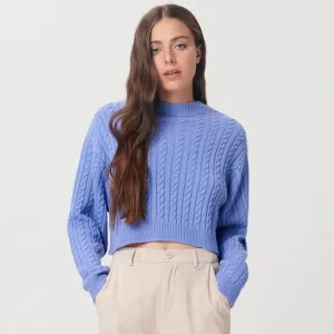 Sinsay zumbul plavi džemper od pletiva