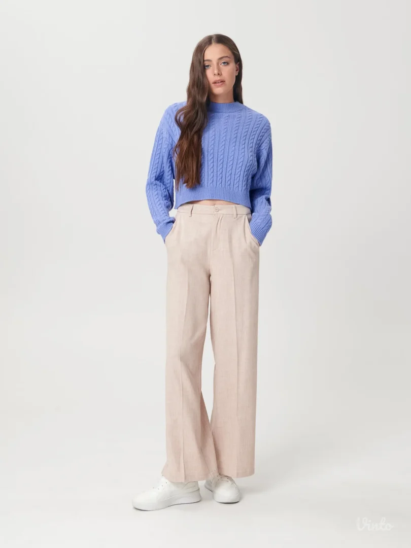 Sinsay zumbul plavi džemper od pletiva