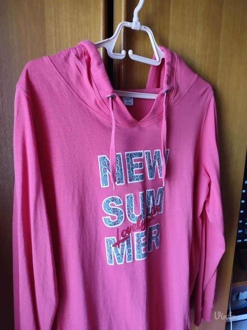 Roza pamucna dukserica