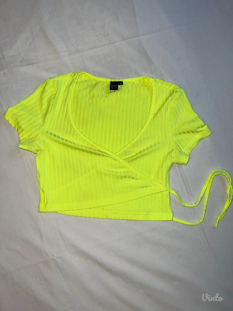 Fluorescentno žuta majica – SHEIN