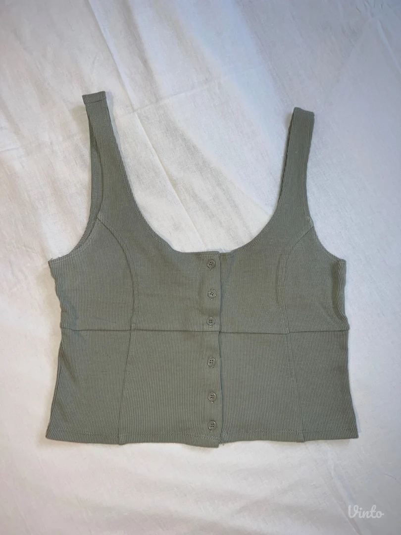 Maslinasto zeleni basic top – FOREVER 21