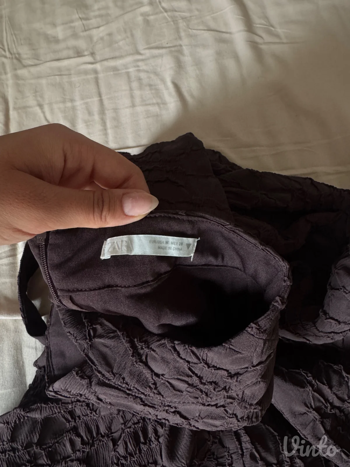 Zara braon mini haljina
