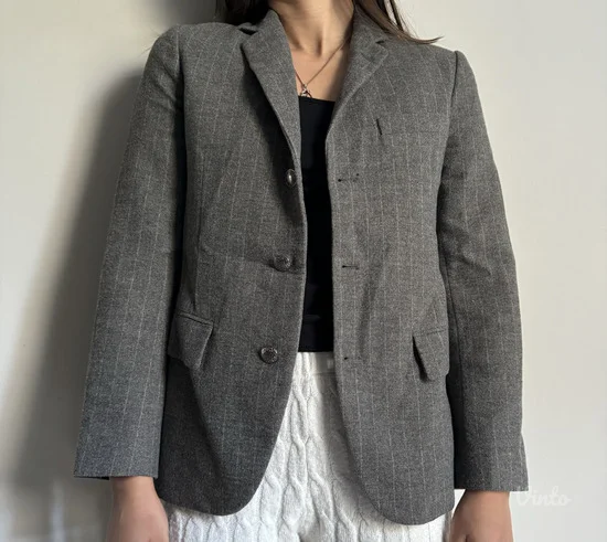 Sivi vuneni sako zara