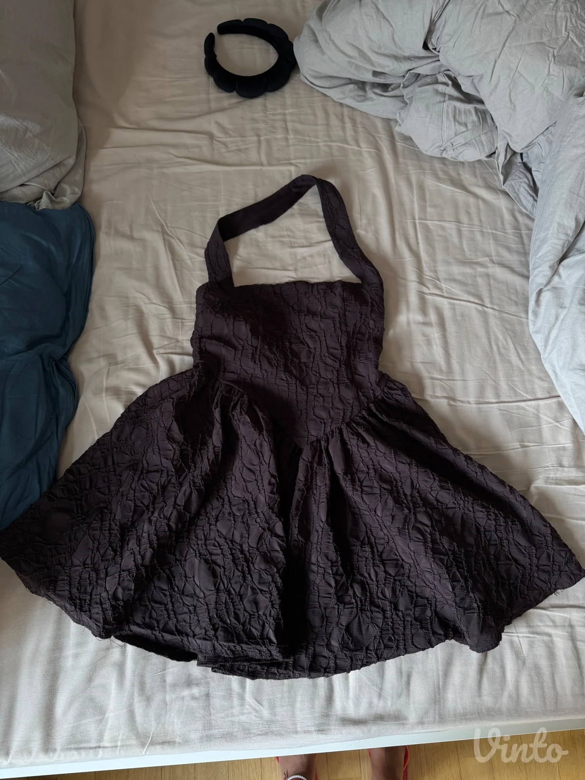 Zara braon mini haljina
