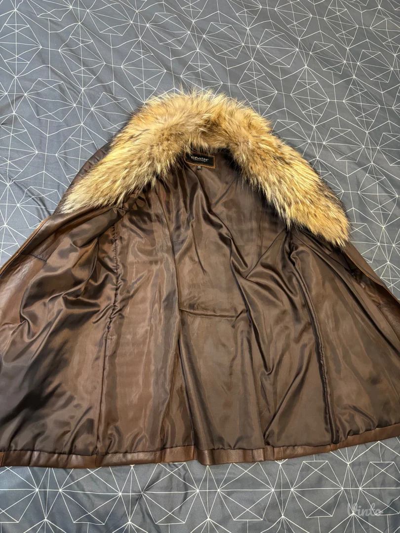 Kožna jakna sa krznom