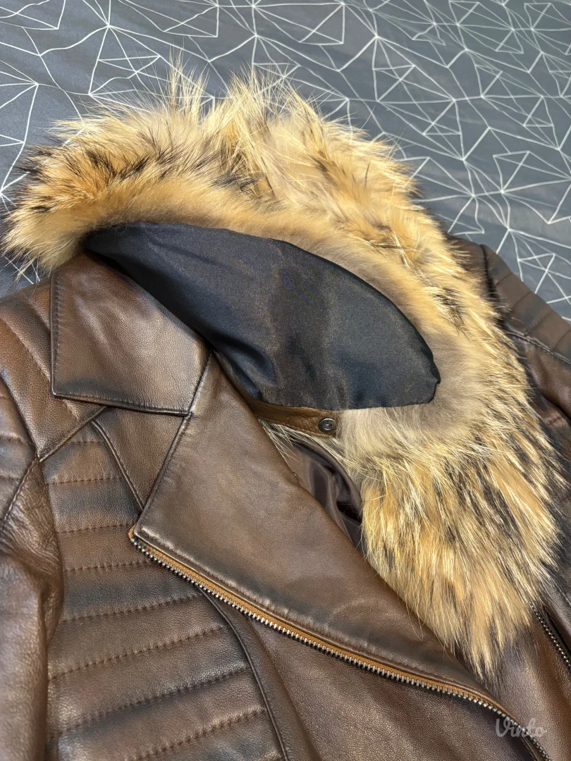 Kožna jakna sa krznom