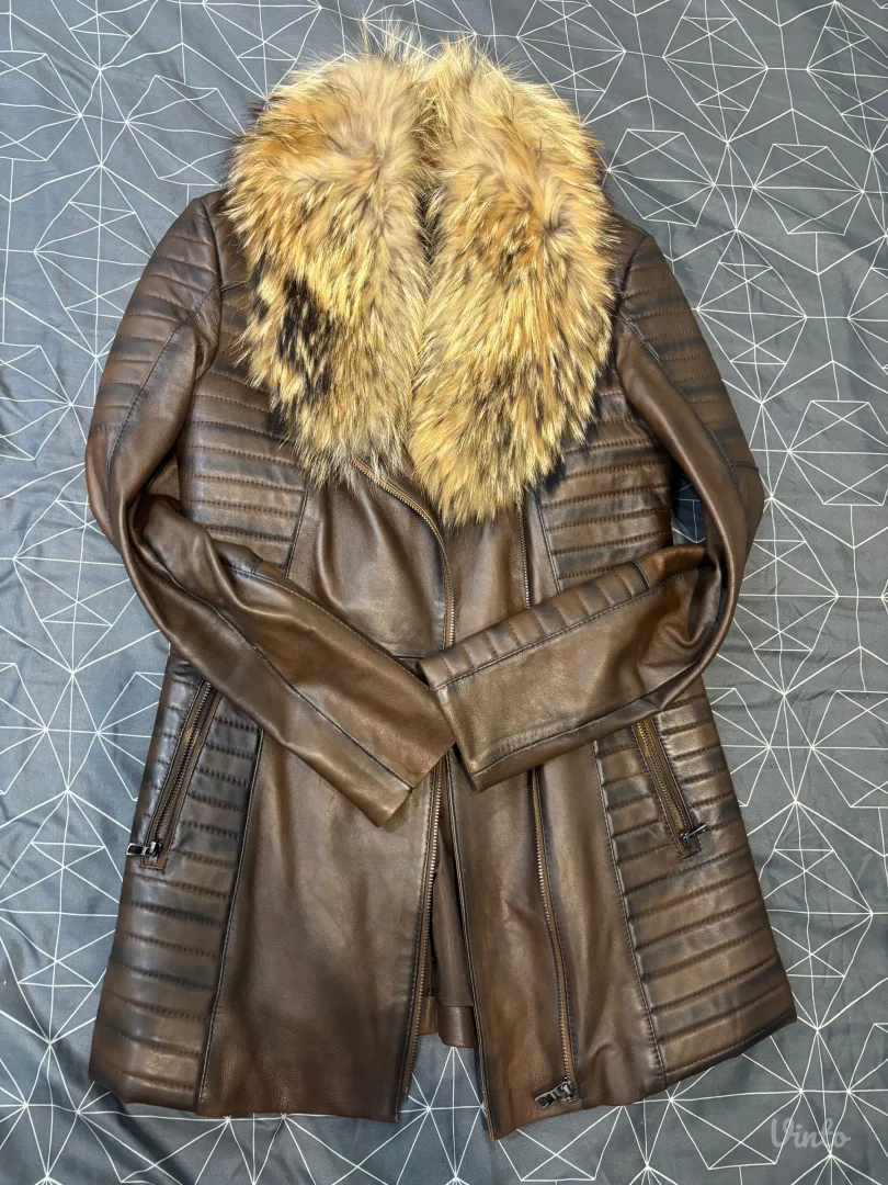 Kožna jakna sa krznom