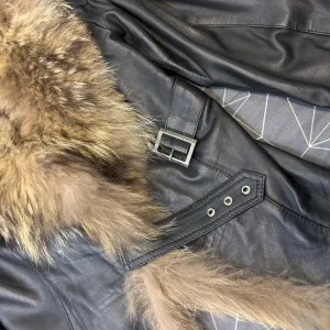 Kožna jakna sa krznom
